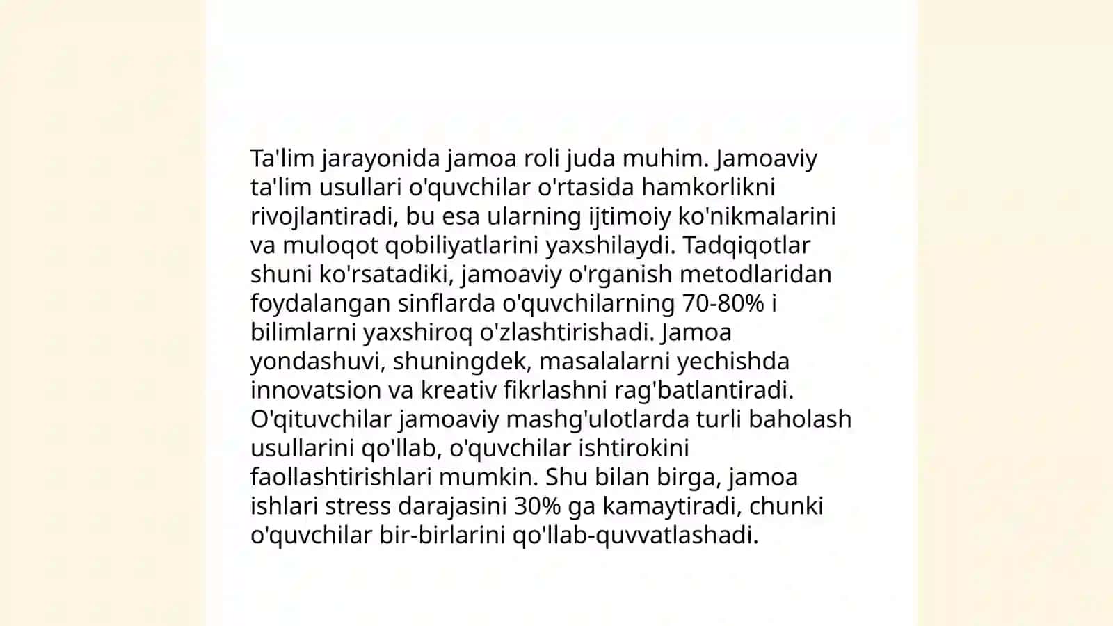 Jamoaning shaxs tarbiyasiga ta'siri 4
