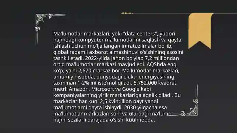 Axborot texnologiyalarining infratuzilmasi 4