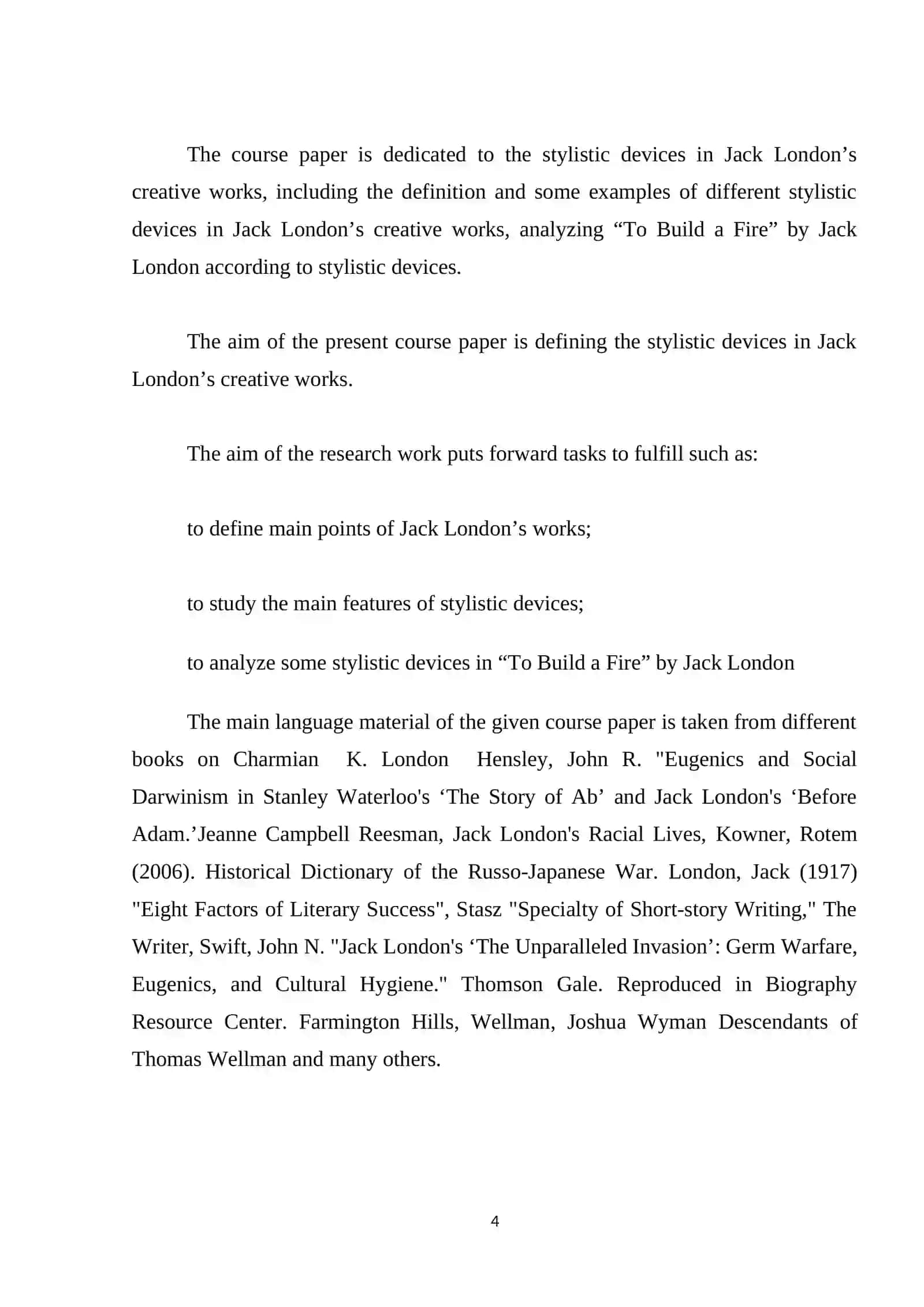 Mavzu: Jack Londonning yaratmalarida stilistik vositalar 4