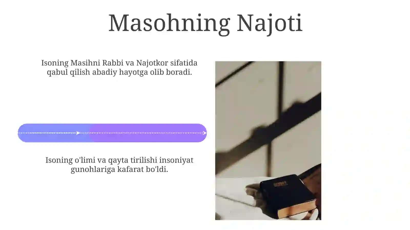Xristianlikning asosiya qidasi 4