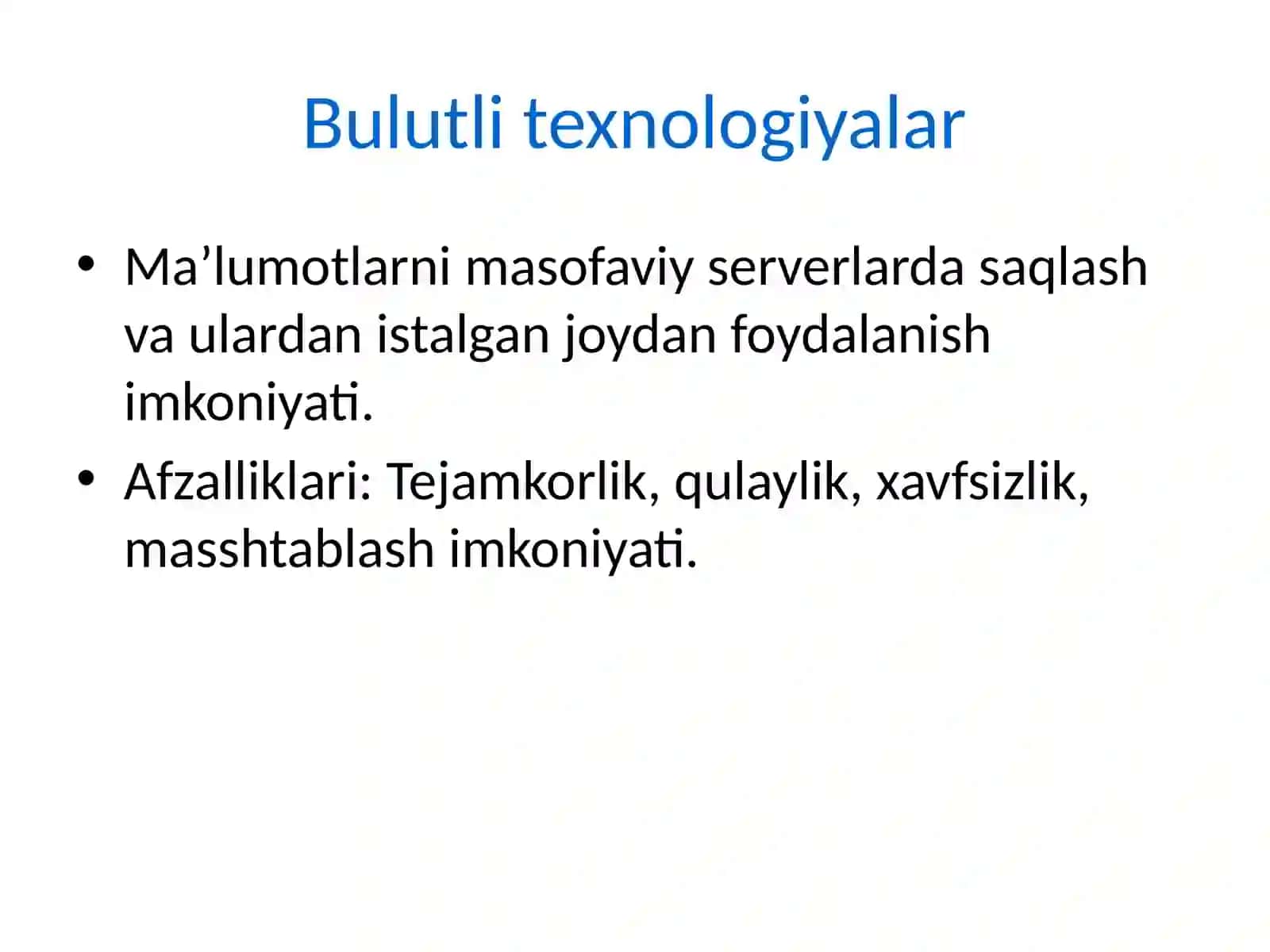 Zamonaviy Axborot Texnologiyalari 4
