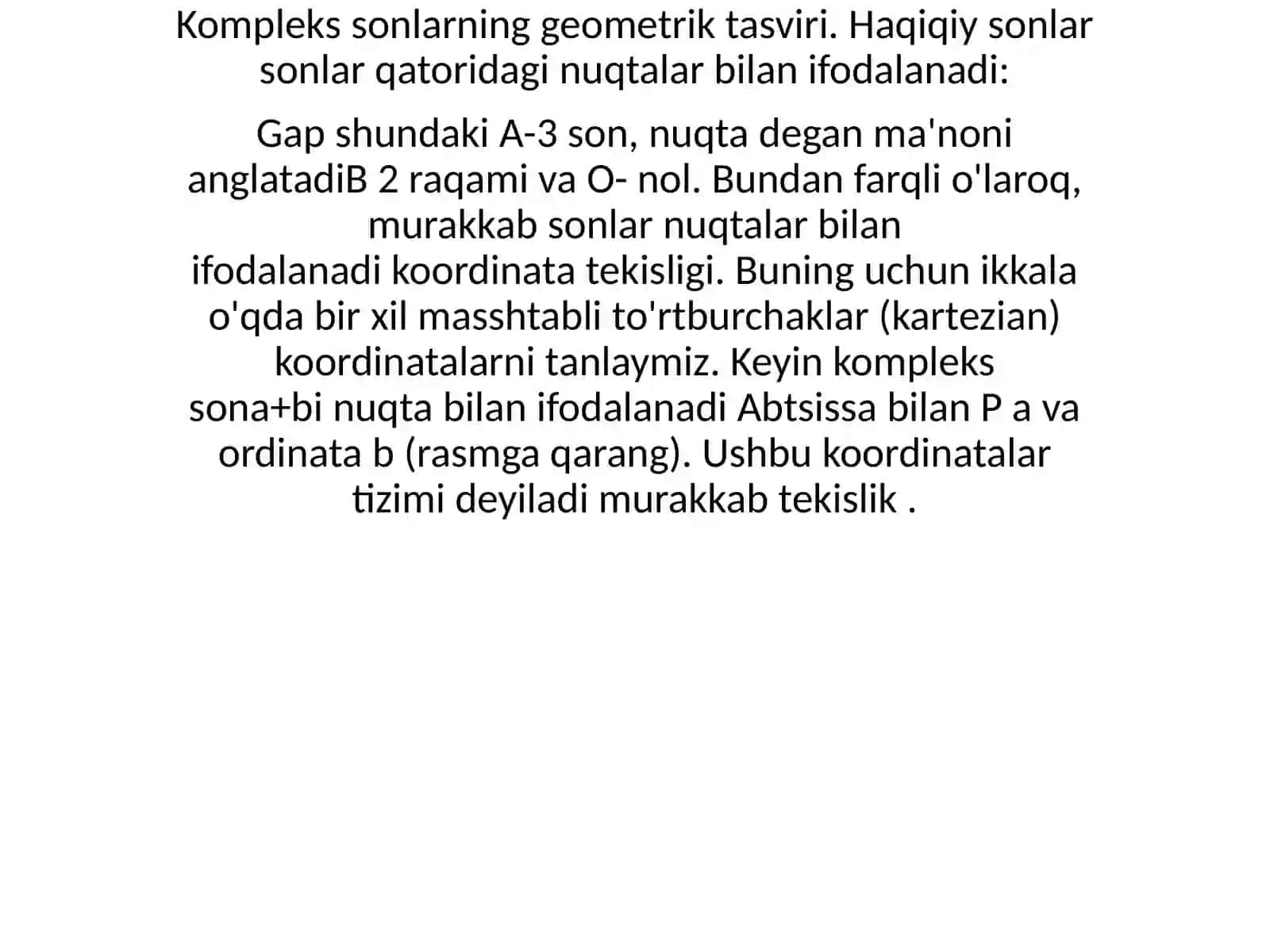 Kompleks sonlar 4