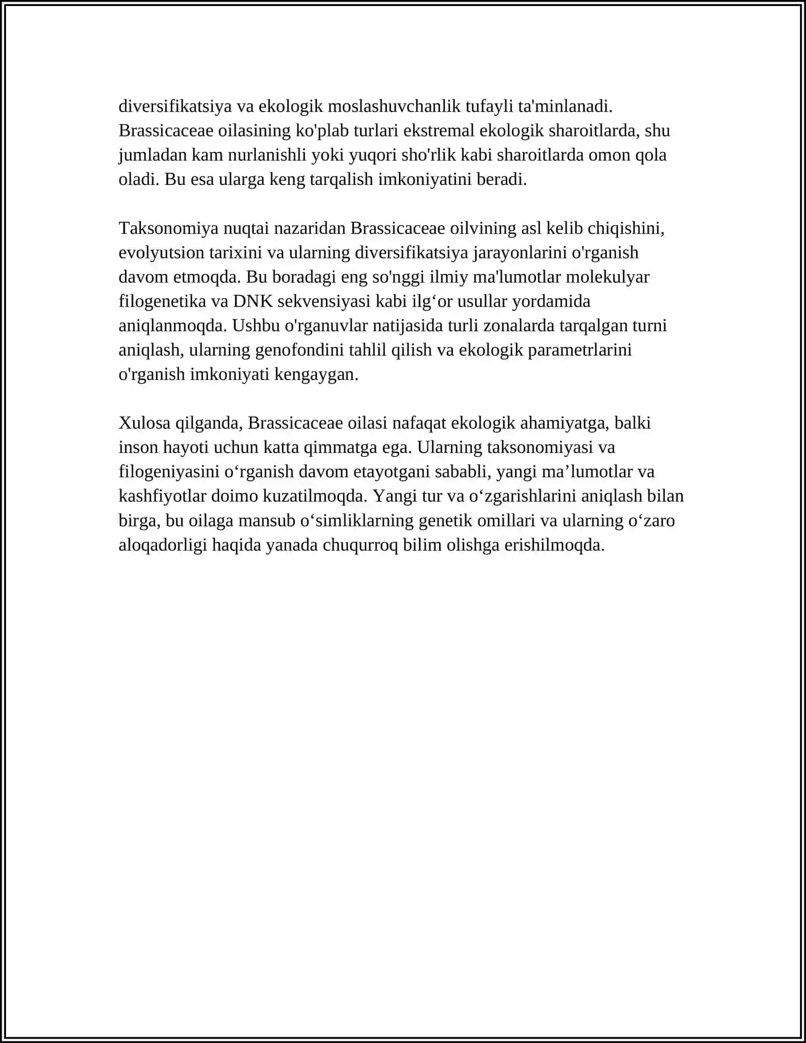 KARAMDOSHLAR OILASI-BRASSICACEAE 4
