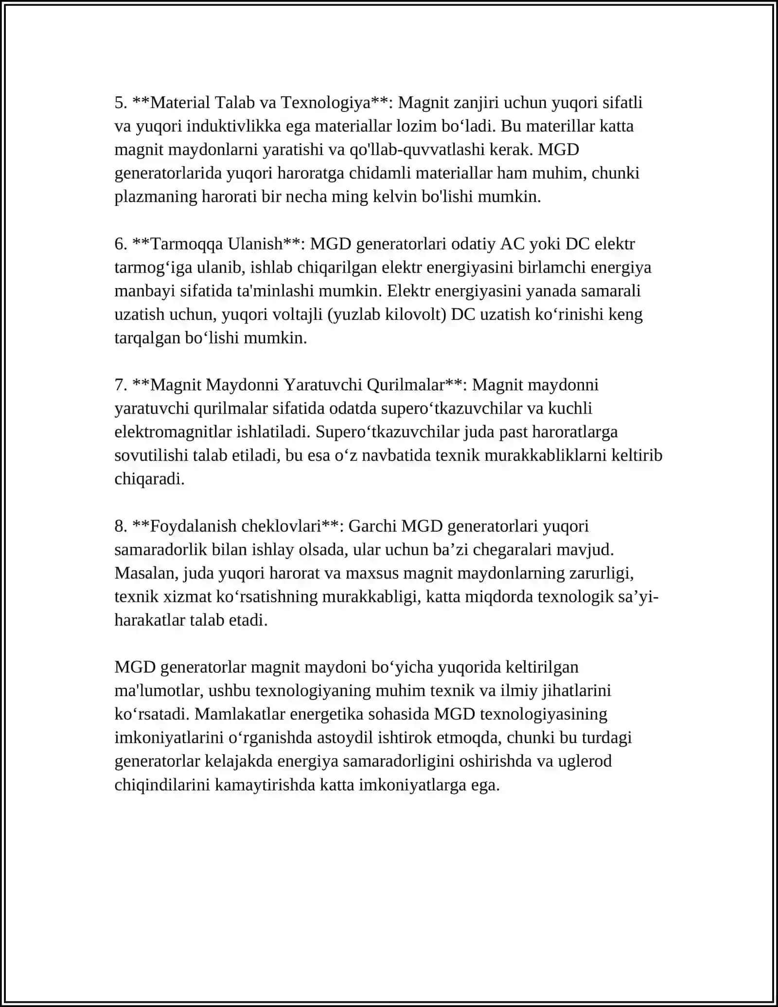 MGD-GENERATORNING ISHLASH PRINSIPI 4