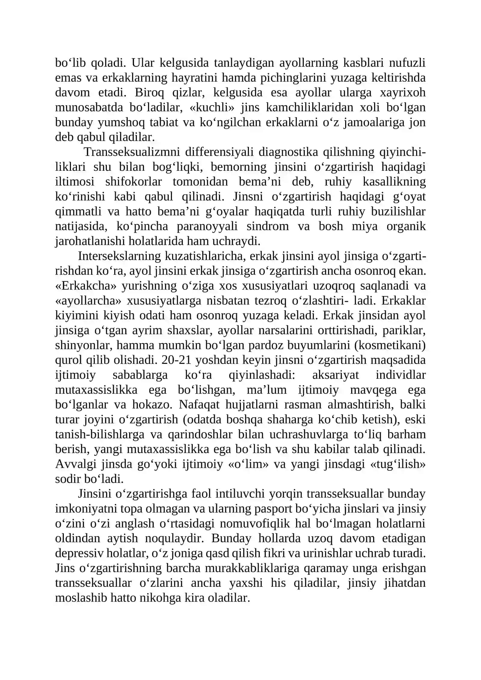 Ruhiy-jinsiy rivojlanish deviatsiyasi 4