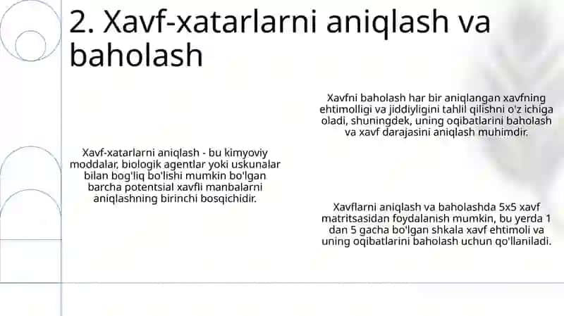 Oʻquv labaratoriyalarida mehnat xavfsizligi 4