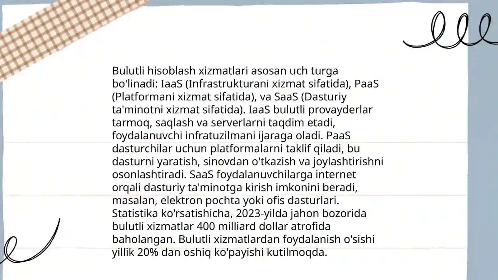 Bulutli texnologiyalarning arxitekturasi 4