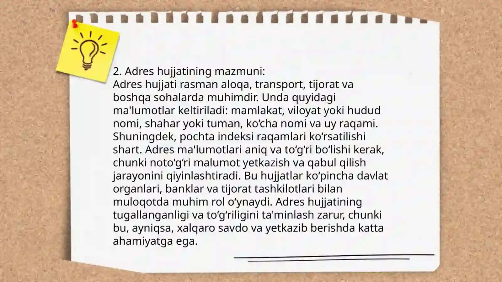 Adres tasnifi 4