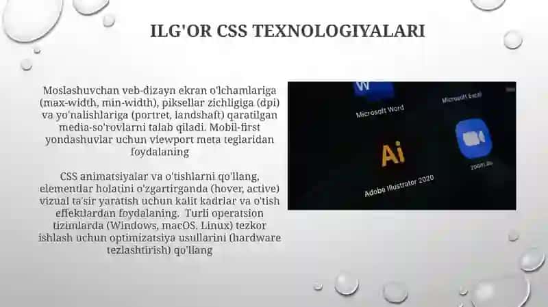 Moslashuvchan Dizayn Texnologiyalari 4