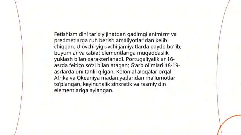 Fetishizm dini 4