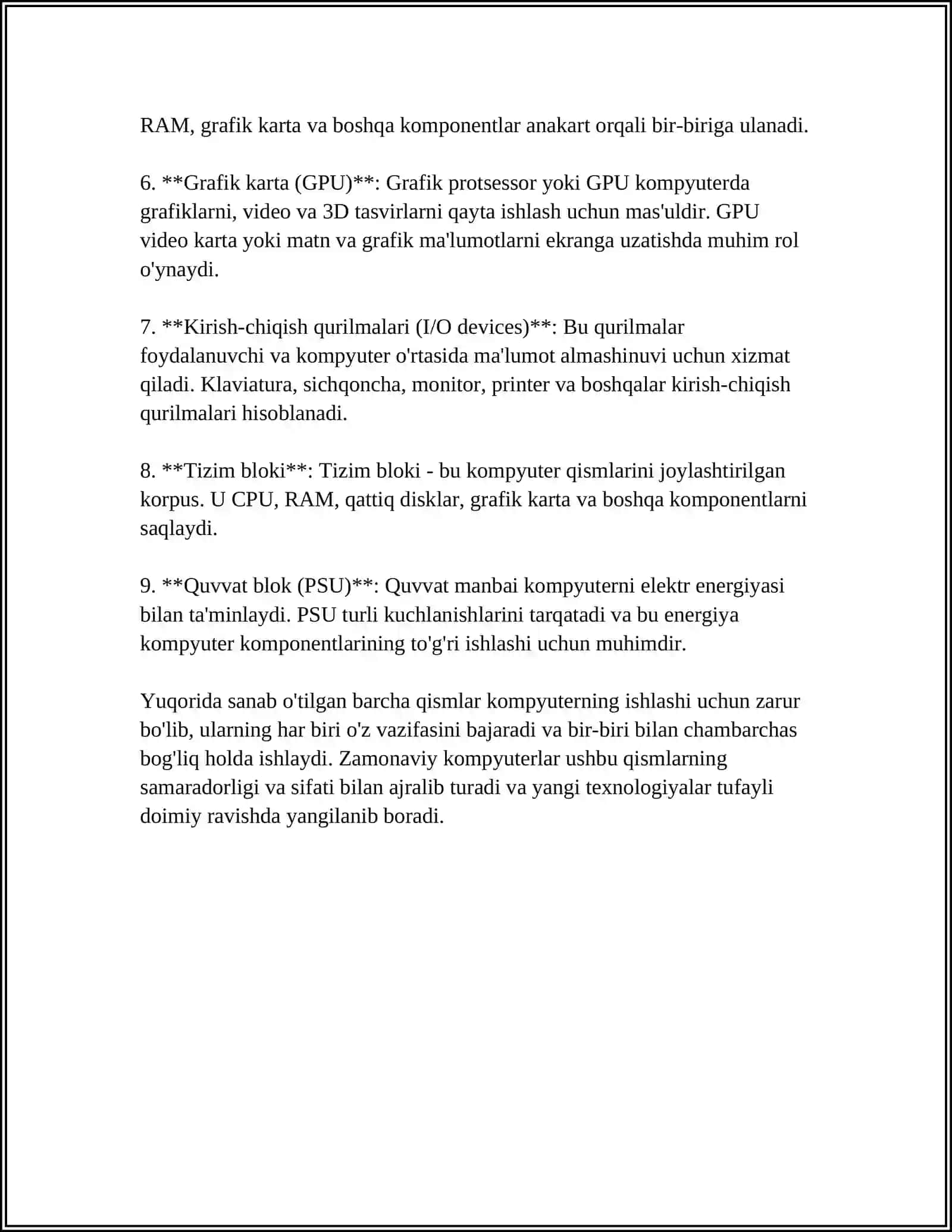 KOMPYUTER VA UNING DASTURIY TA'MINOTI 4