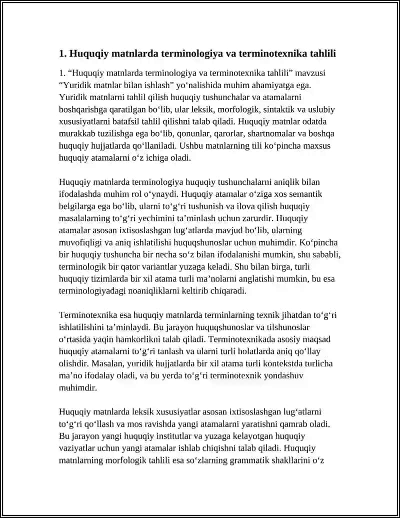 YURIDIK MATNLAR BILAN ISHLASH 4