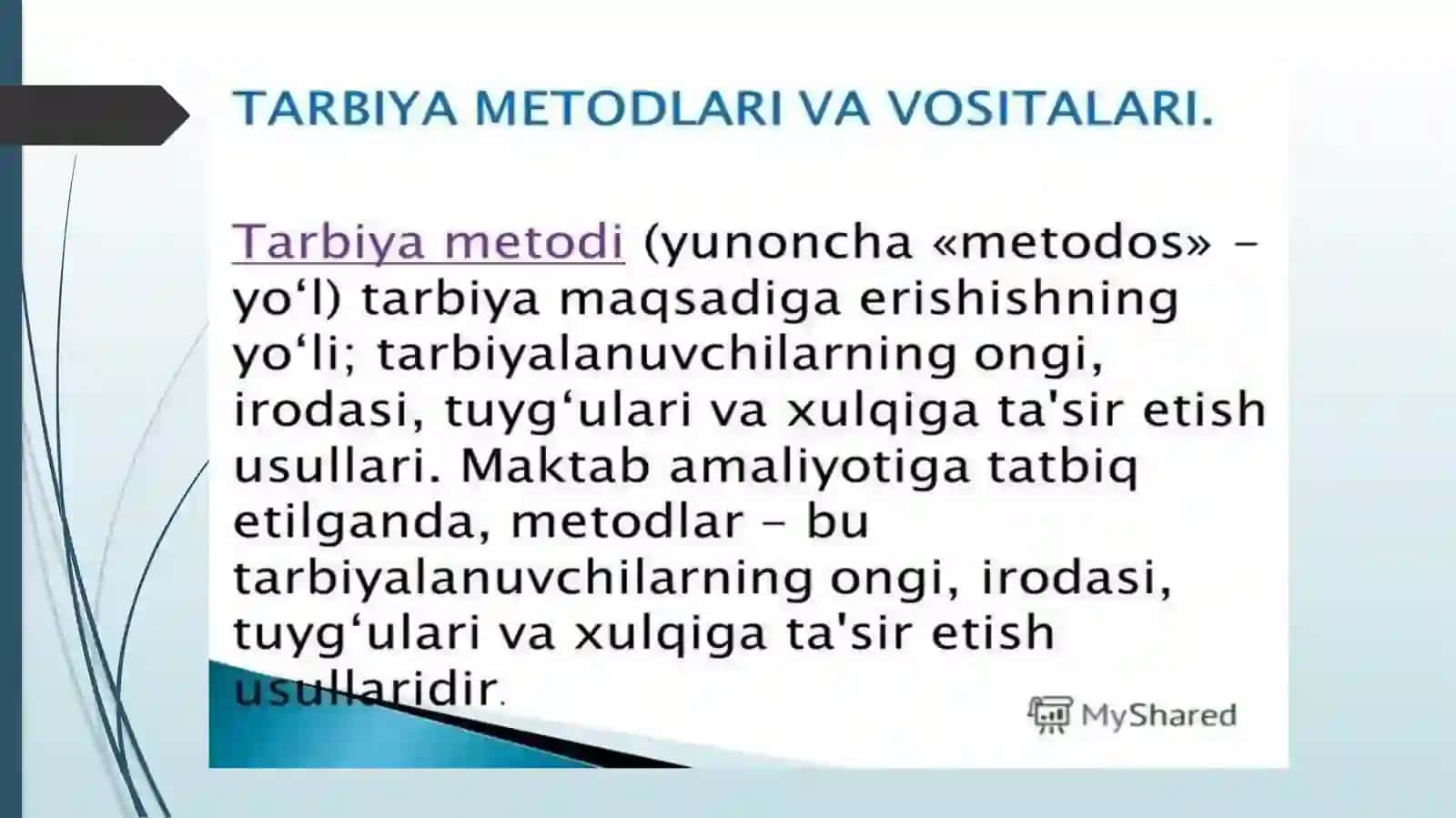 Tarbiyaning umumiy metodlari 4