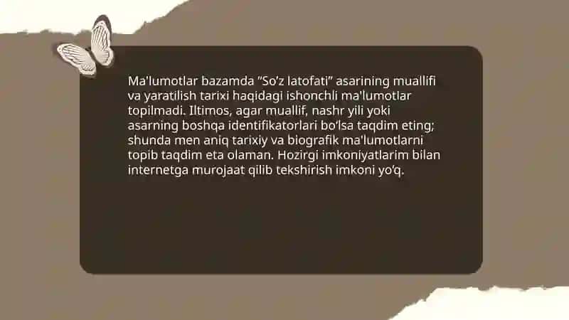 So’z latofati asar 4
