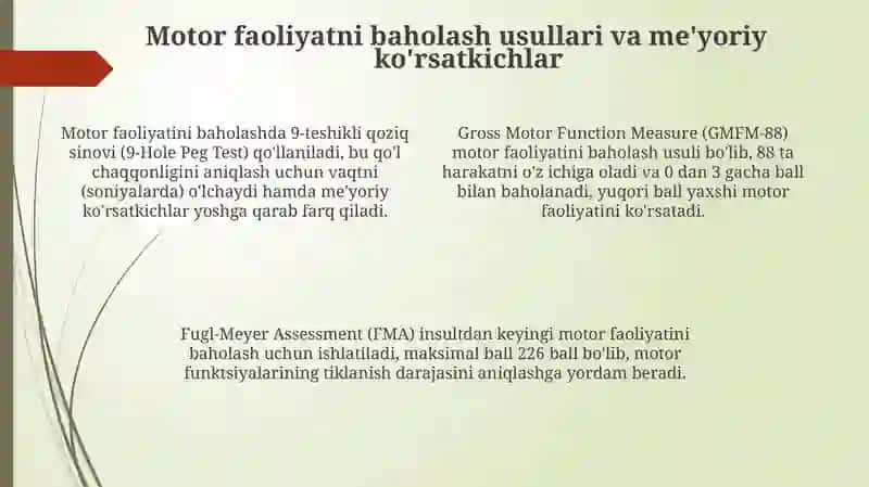 Motor faoliyati 4
