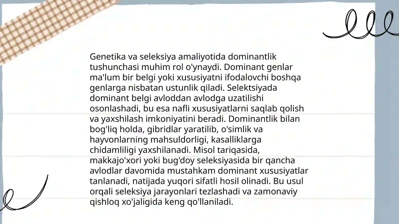 Dominantlik va chala dominantlik 4