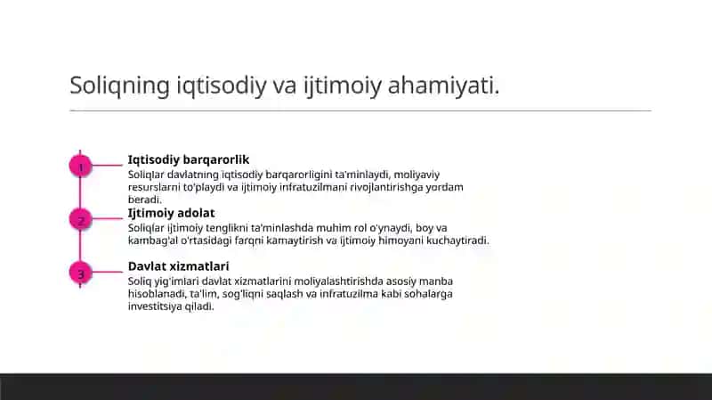 Soliq tushunchasi va ahamiyati 4