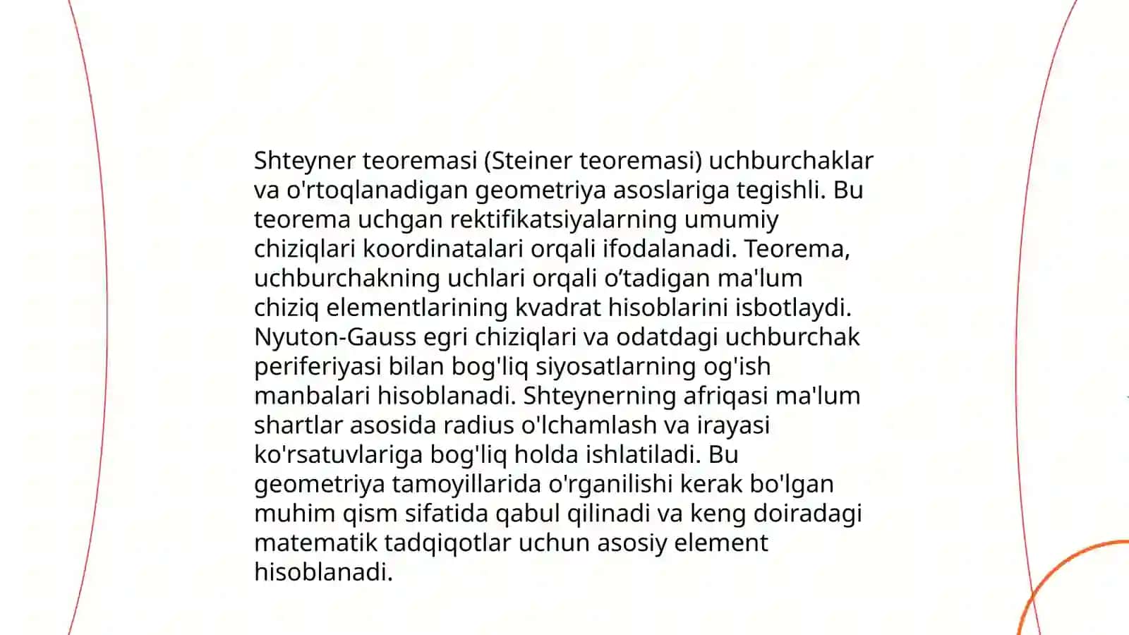 Shteyner teoremasi 4