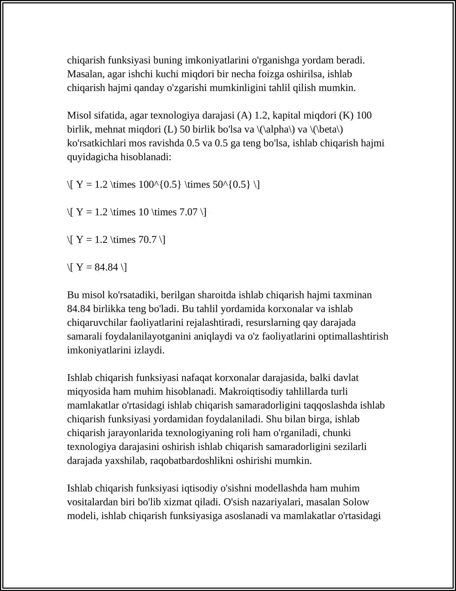 ISHLAB CHIQARISH FUNKSIYALARI VA ULARNING SINFLARI 4