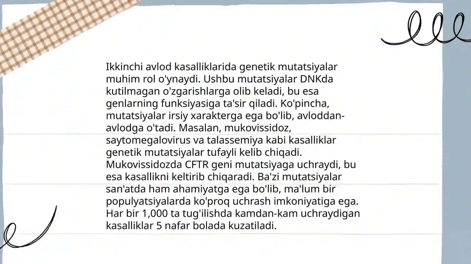 Genom kasalliklari 4