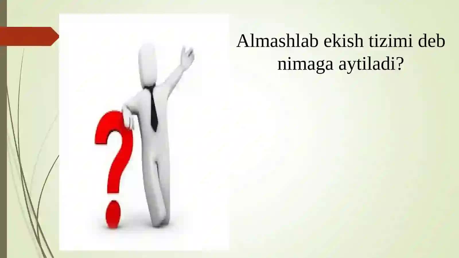 Almashlab ekish tizimlari 4