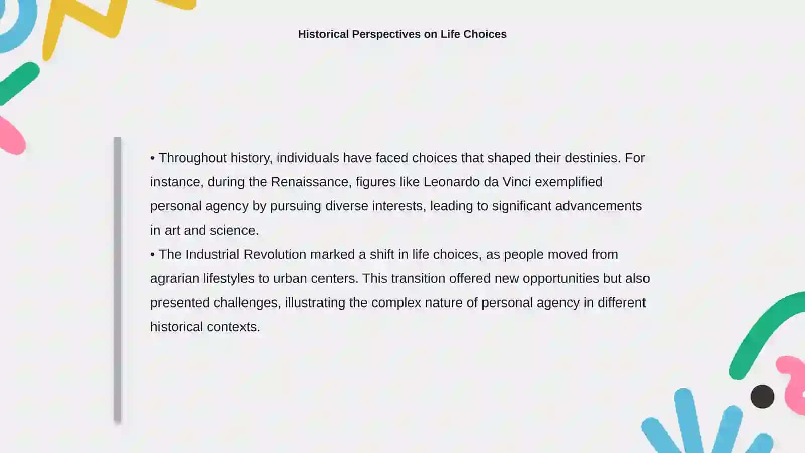 Defining Personal Agency 4