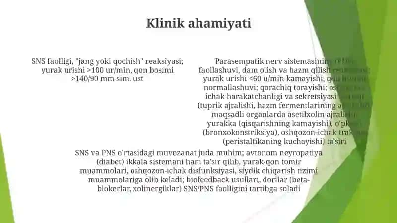 Vegetativ nerv sistemasining simpatik va parasimmatik qismi 4