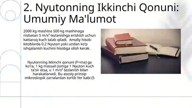 Nyutonning ikkinchi qonuni 4