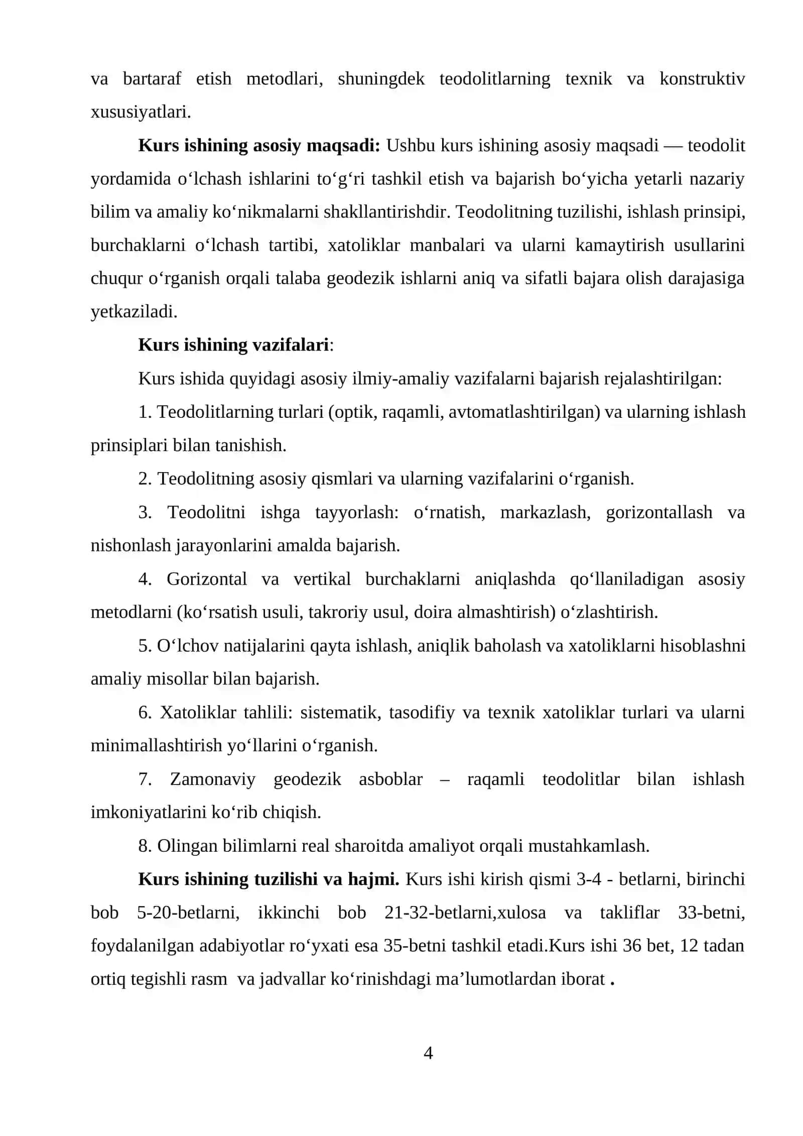 "Teodolit bilan o‘lchash ishlarini amalga oshirish" 4