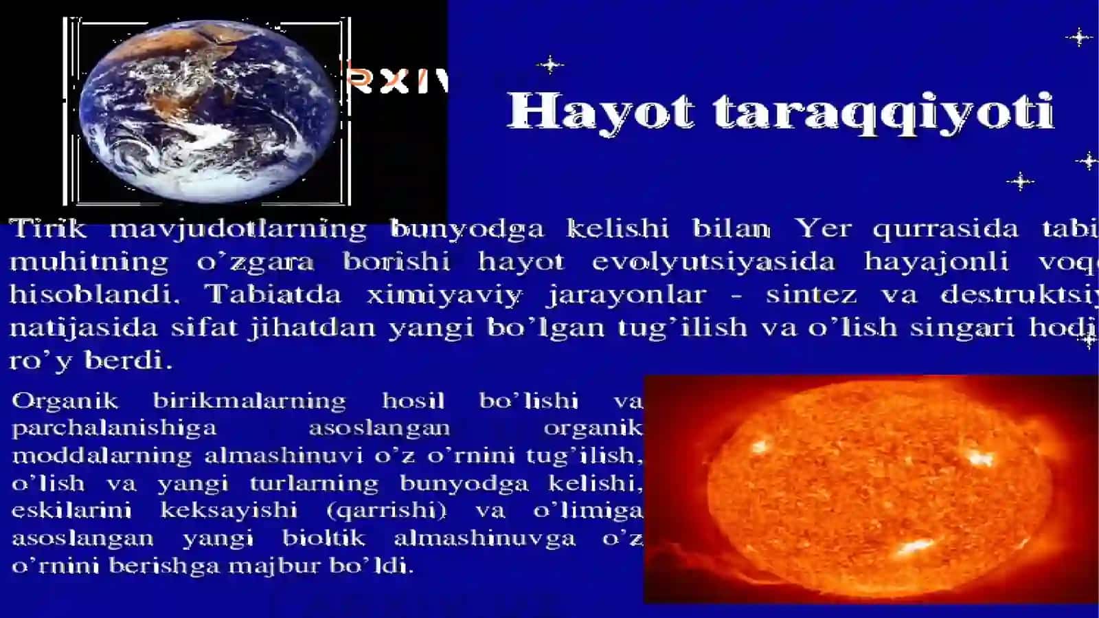 Quyosh sistemasining sayyoralar 4