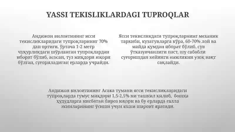 Andijon viloyati tuproqlari geografiyasi 4