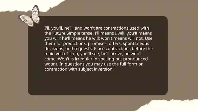 Future Simple tense 4