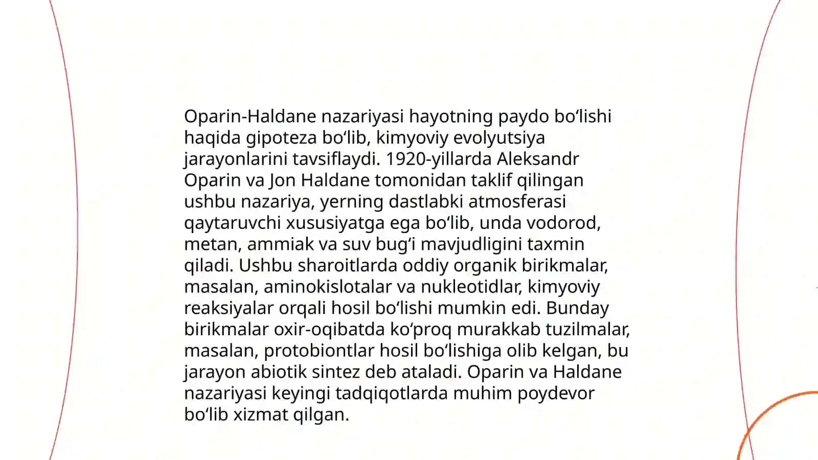 Yerda hayotning paydo bo‘lishi bilan tanishish 4