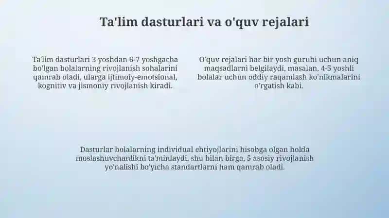 Maktabgacha ta'lim tashkilotlarining asosiy yo'nalishlari 4