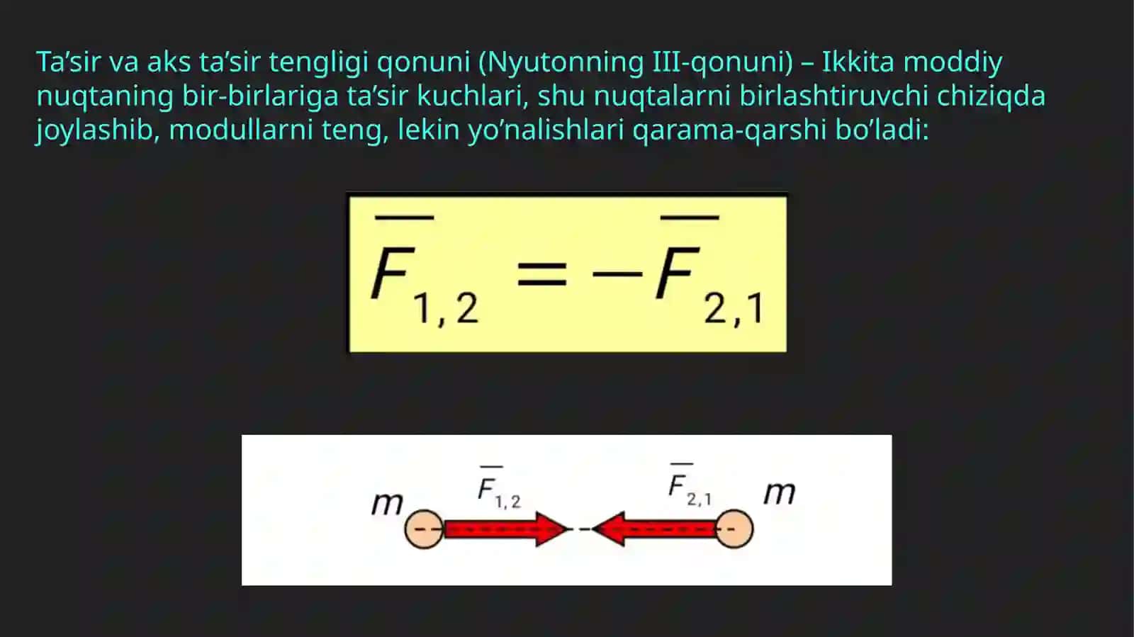 Dinamikaga kirish.Dinamikaning asosiy qonunlari 4