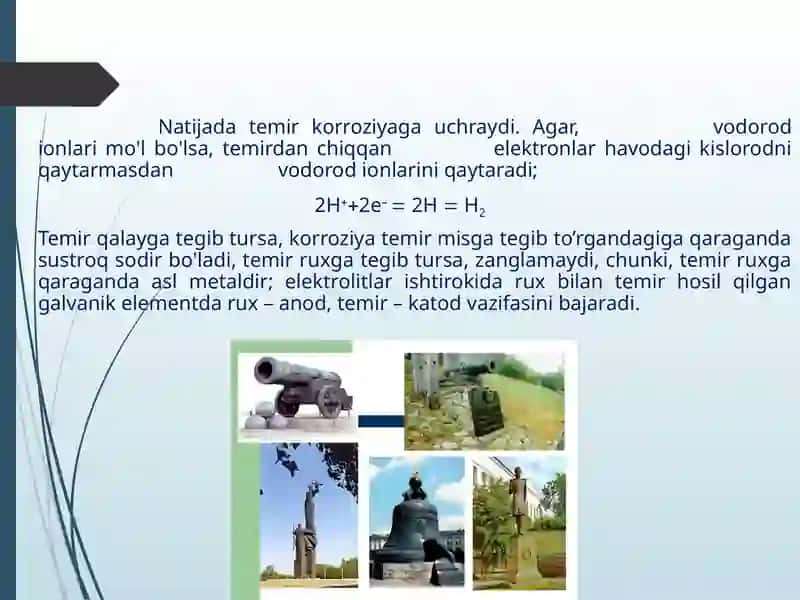 Metallar korroziyasi haqida tushuncha 4