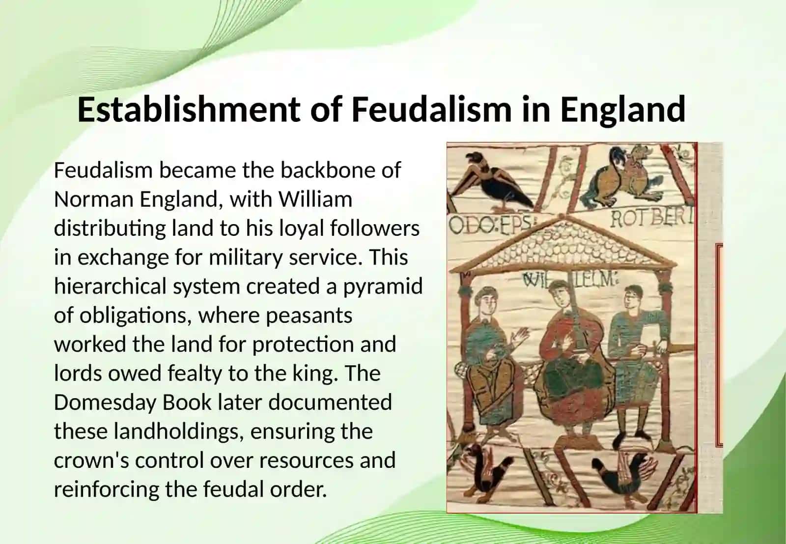 The Norman Conquest, Feudalism, Domesday Book, and Richard the Lionheart 4