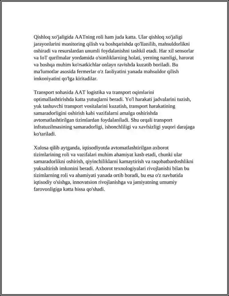 IQTISODIYOTDA AVTOMATLASHTIRILGAN AXBOROT TIZIMLARI 4