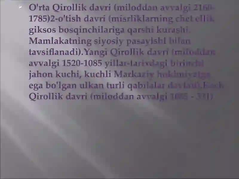 Qadimgi Misirning Ijtimoiy Tizimi 4