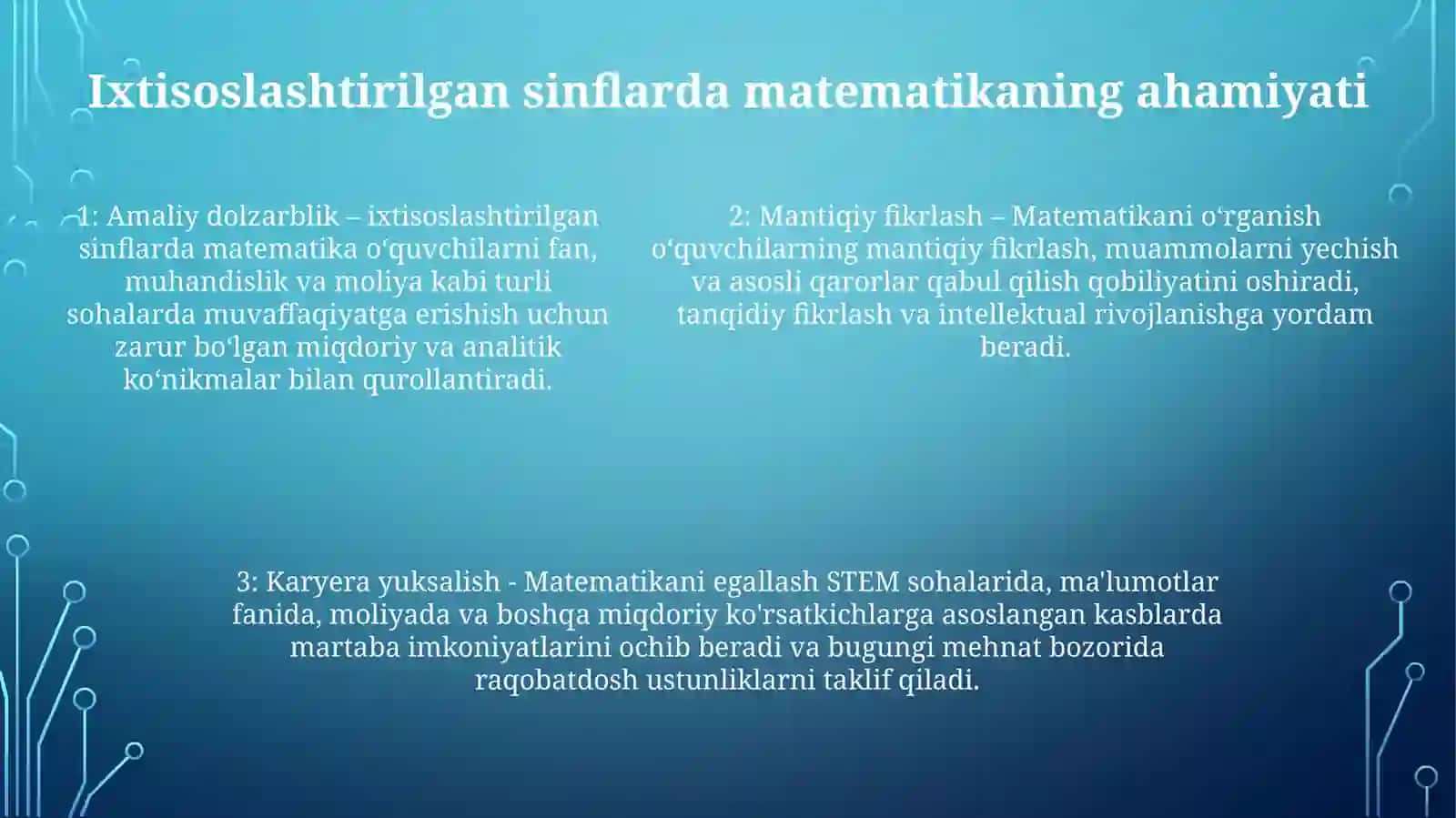 Ixtisoslashtirilgan BoshlangʻIchSinflardaMatematik 4