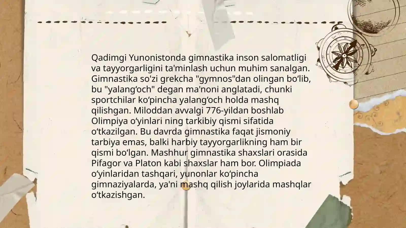 Gimnastikaning rivojlanish tarixi va uning turlari 4