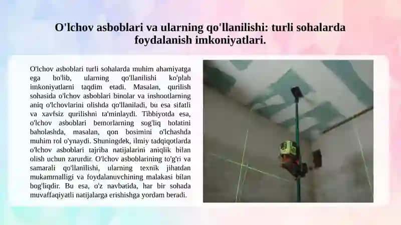 O'lchash usullari va metodologiyalari 4