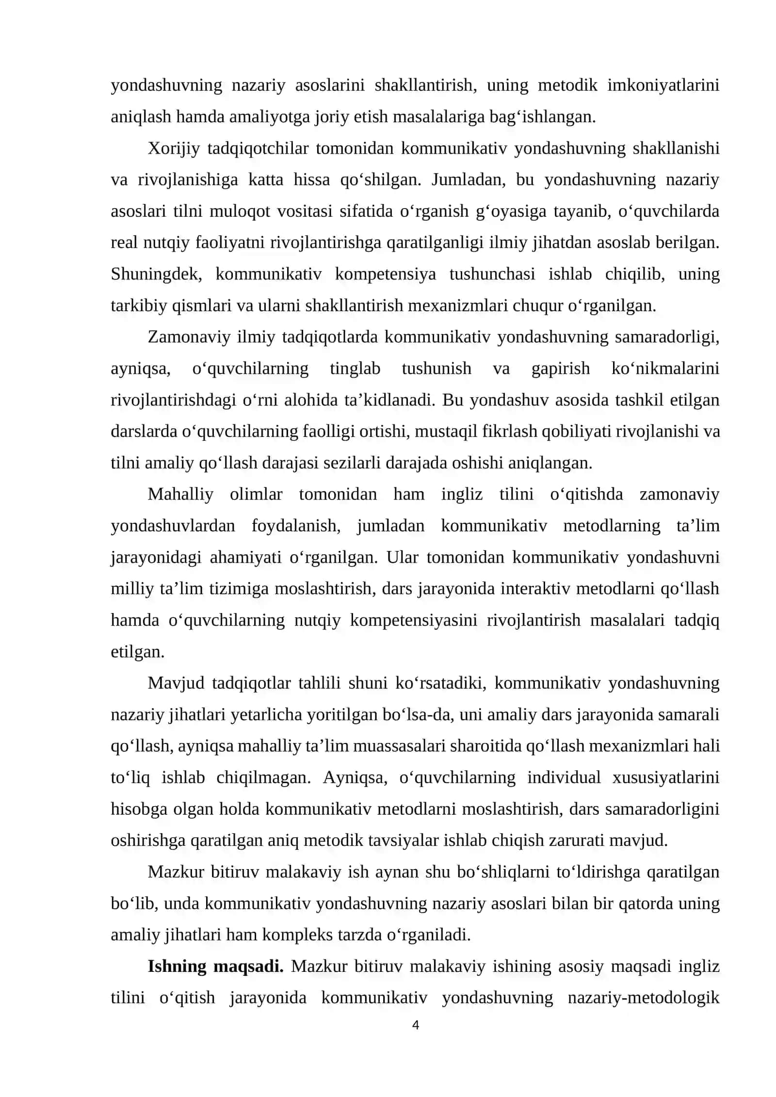 INGLIZ TILINI O’QITISHDA KOMMUNIKATIV YONDASHUVDAN FOYDALANISH 4