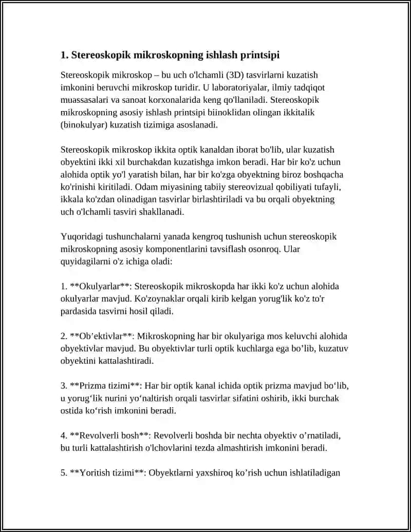 Yorugʻlik mikroskopi turkumi 4