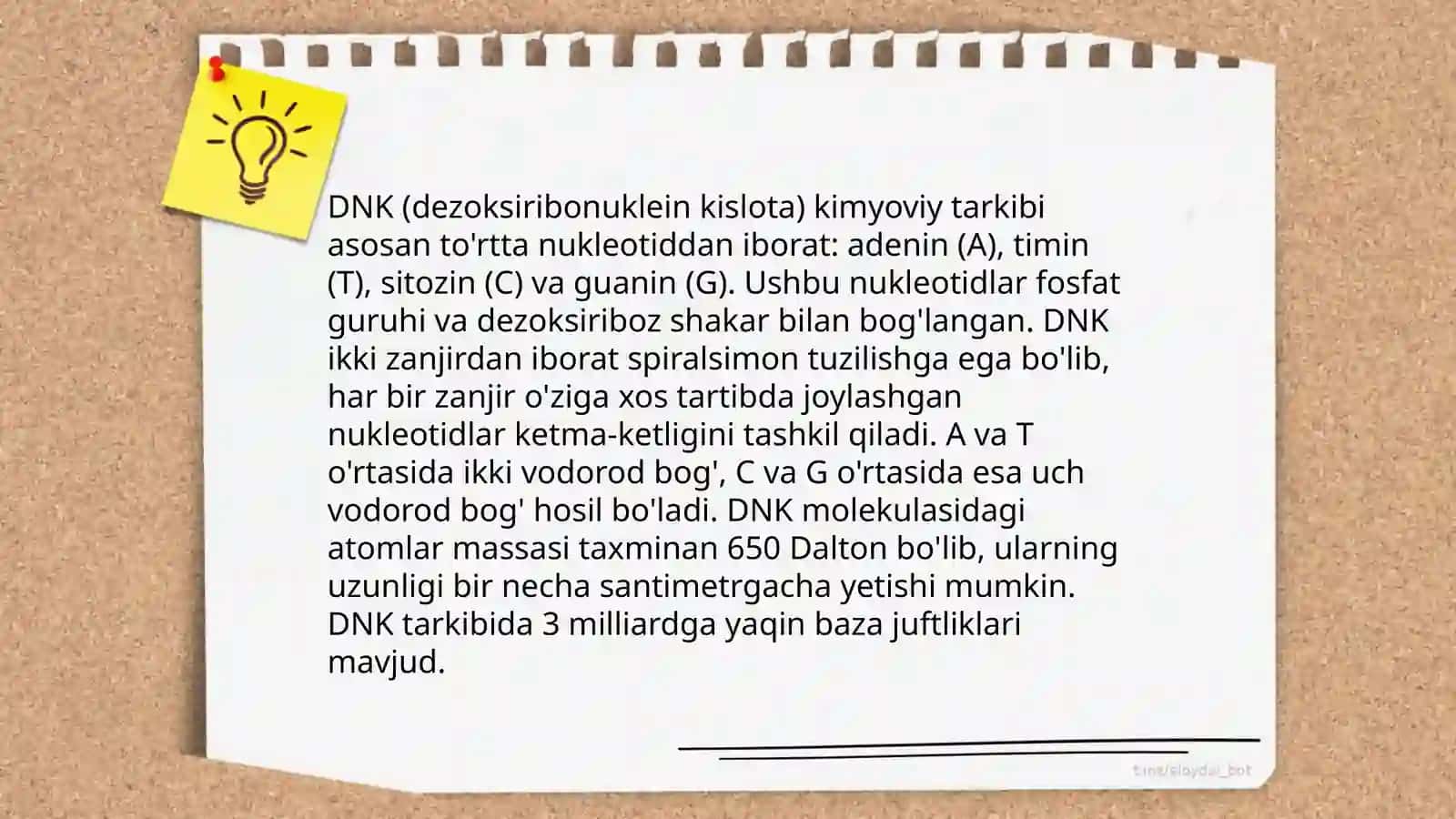 Nuklein kislotalar turlari 4