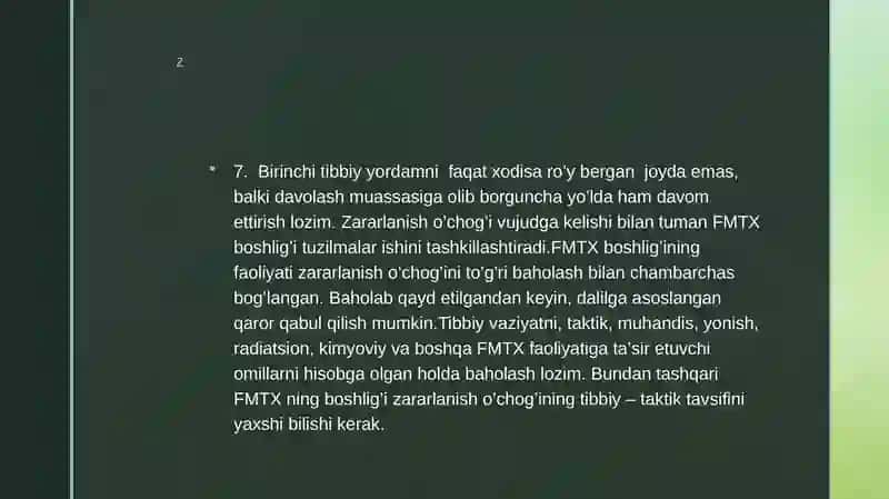 Birinchi Tibbiy Yo'rdamni Ko'rsatish 4