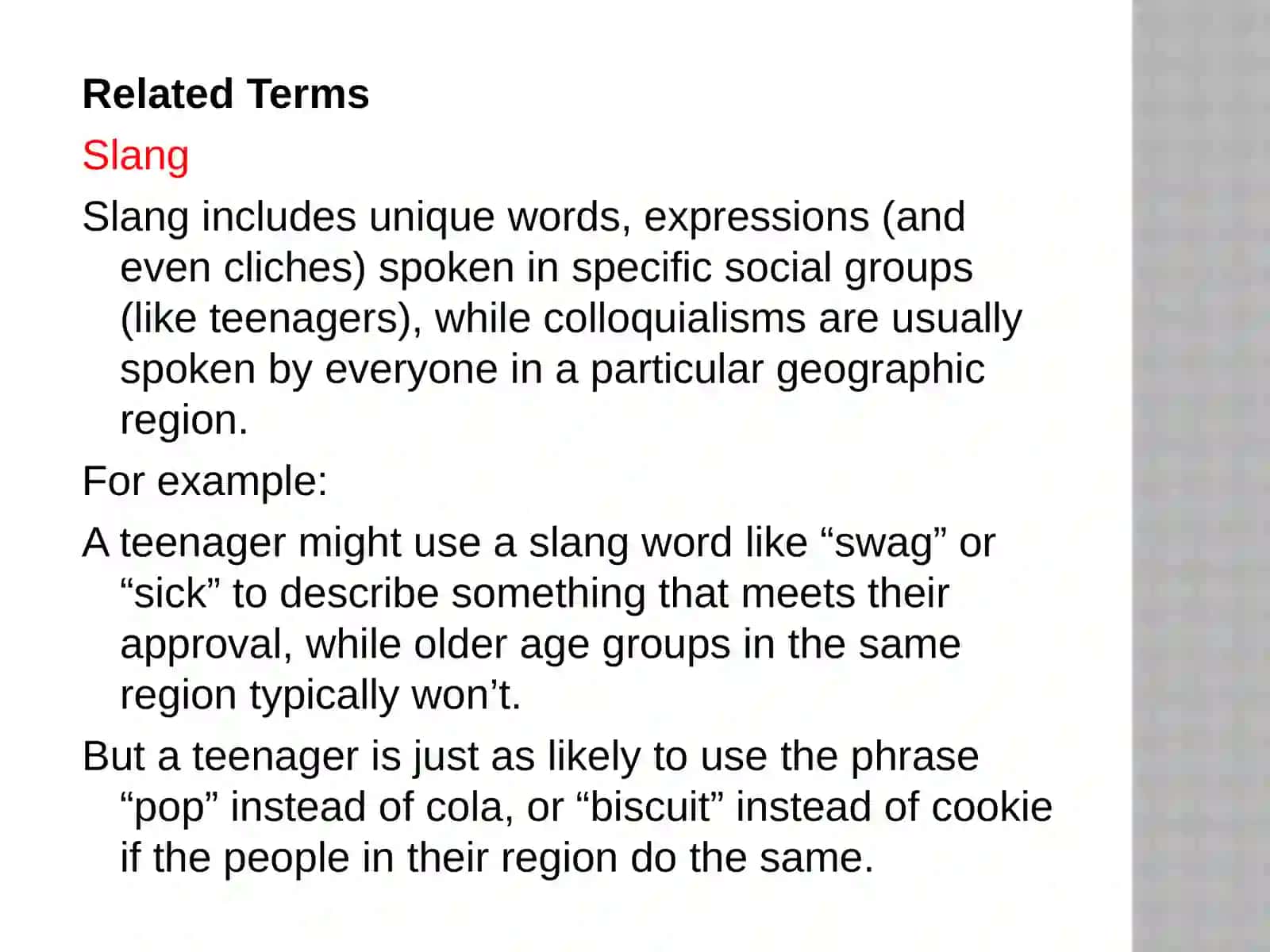 Colloquial words and their peculiarities 4