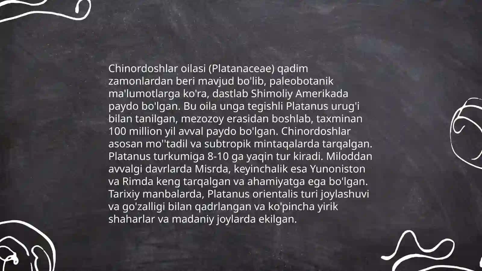 Chinordoshlar oilasi 4