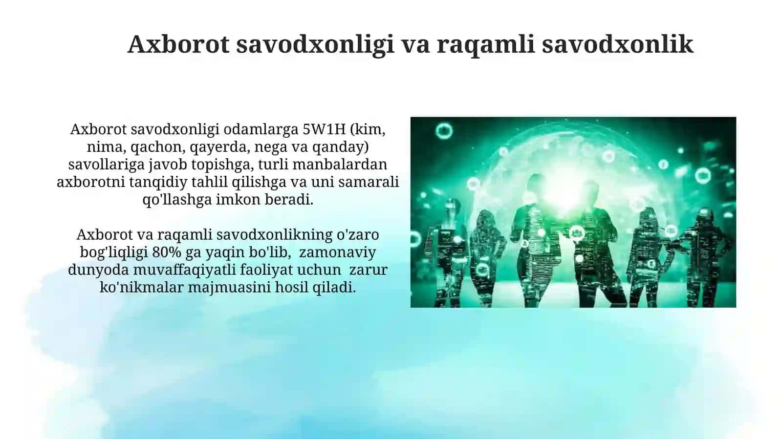 Axborot texnologiyalarining roli 4