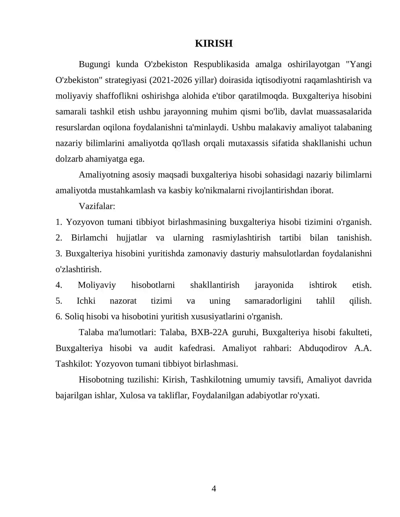 Buxgalteriya hisobi - malakaviy amaliyot 4